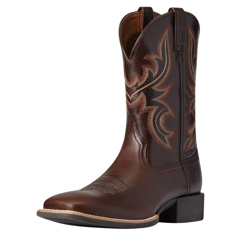Ariat Men's Sport Cow Country Western Boots - Cusco Brown