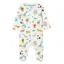 Joules Razamataz Cotton Babygrow - Cream Zoo Print