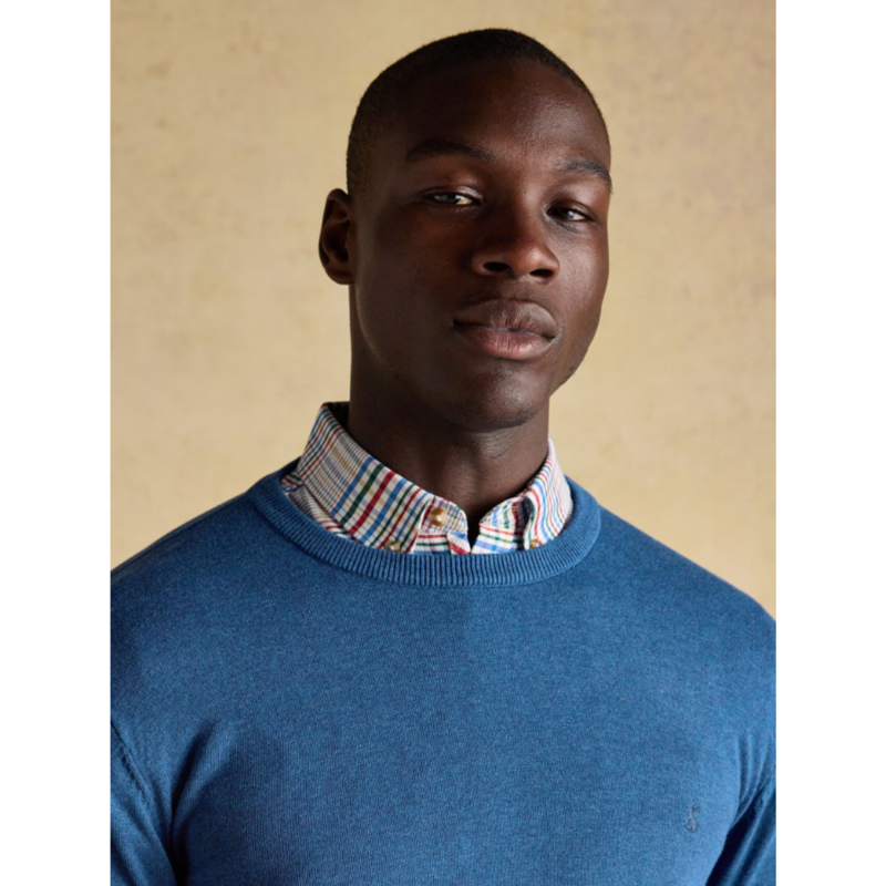 Joules Men's Hillside Crew Neck Knitted Jumper - Blue-5