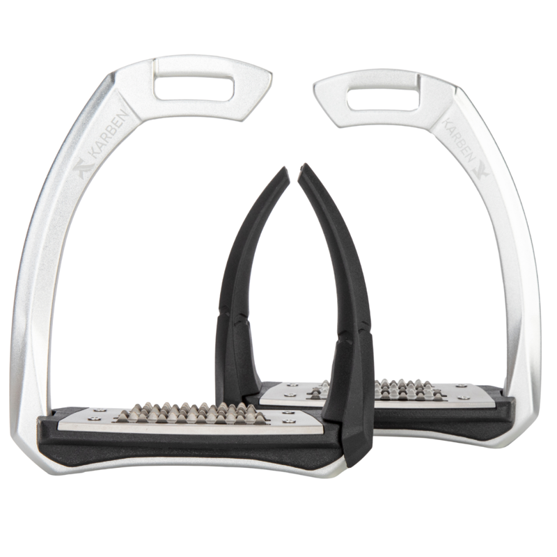 Shires Karben Adult's Ultra Grip FX Stirrups - Black