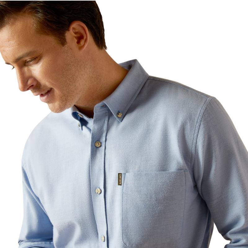 Ariat Men's Simmental Shirt - Chambray Blue-2