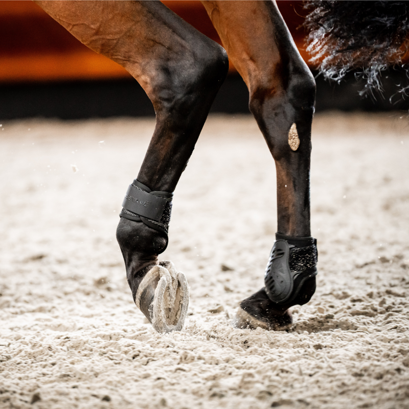 Horseware Pro Bamboo Fetlock Boots -Black/Black-5