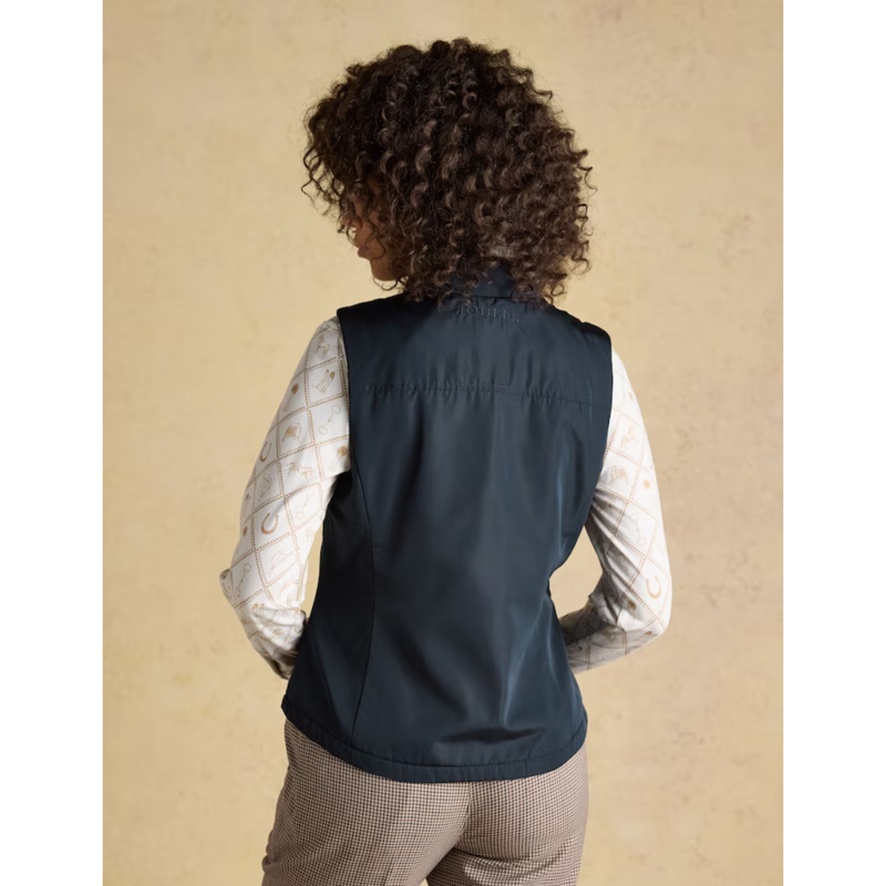 Joules Ladies Farnham Fleece Lined Lightweight Gilet - Navy-4