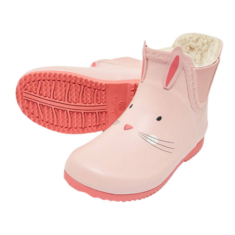 Joules Kids' Raindance Character Ankle Wellies - Bunny-3