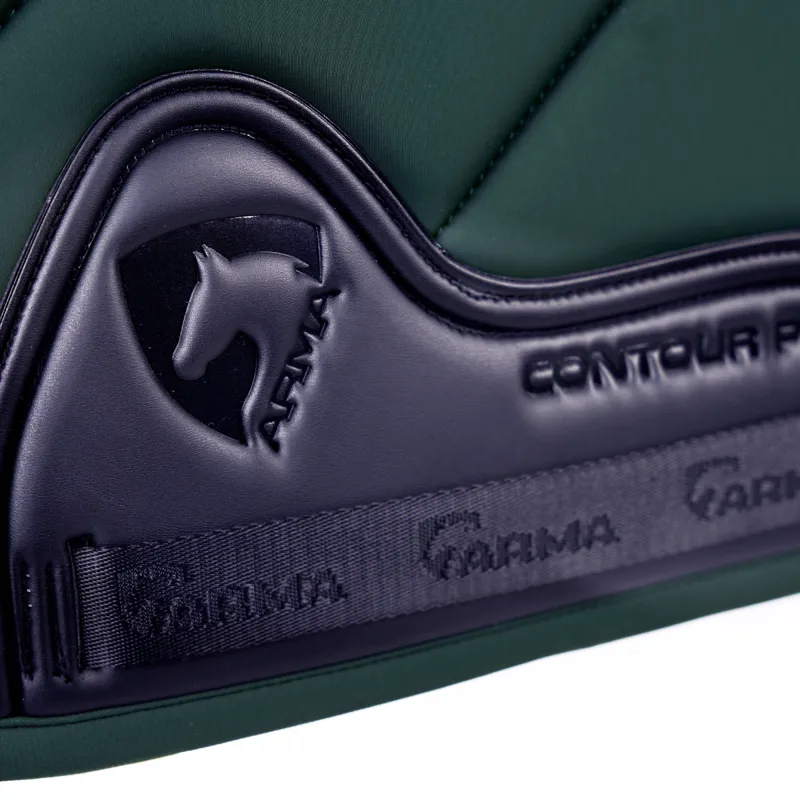 Shires Arma Eltar Euro Cut Saddlecloth - Green-1