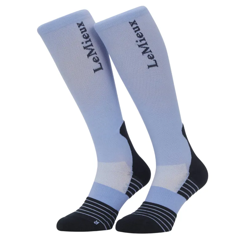 LeMieux Esme Young Rider Performance Socks - Corn Blue