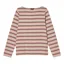 Joules Ladies New Harbour Top - Oat Pink Stripe