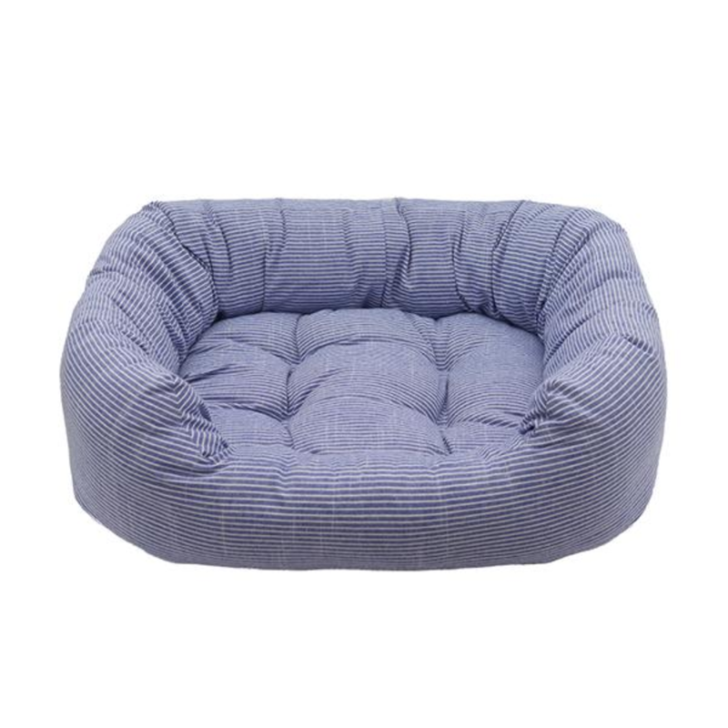 Rosewood Blue Sky Stripe Pet Bed-1
