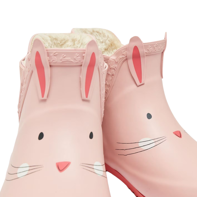 Joules Kids' Raindance Character Ankle Wellies - Bunny-5