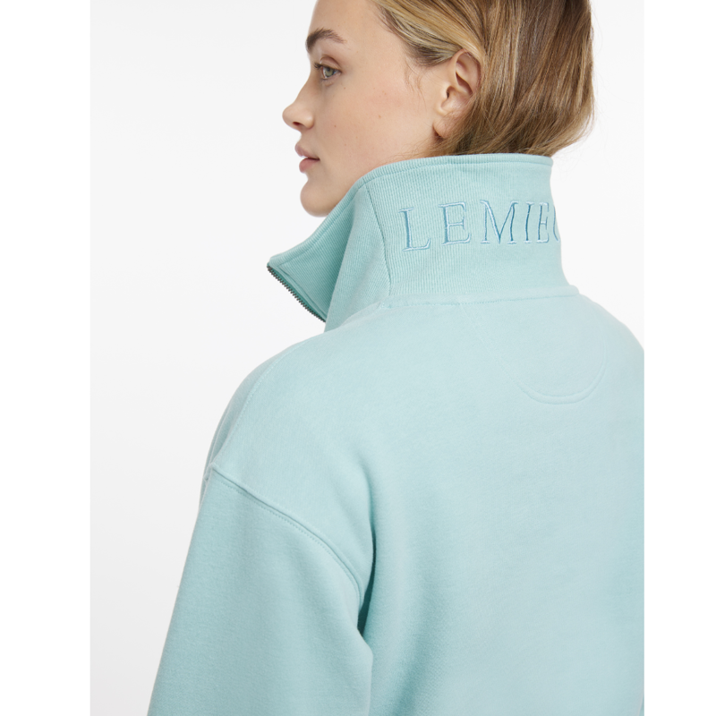 LeMieux Ladies Keira Quarter Neck Sweat - Aqua-2