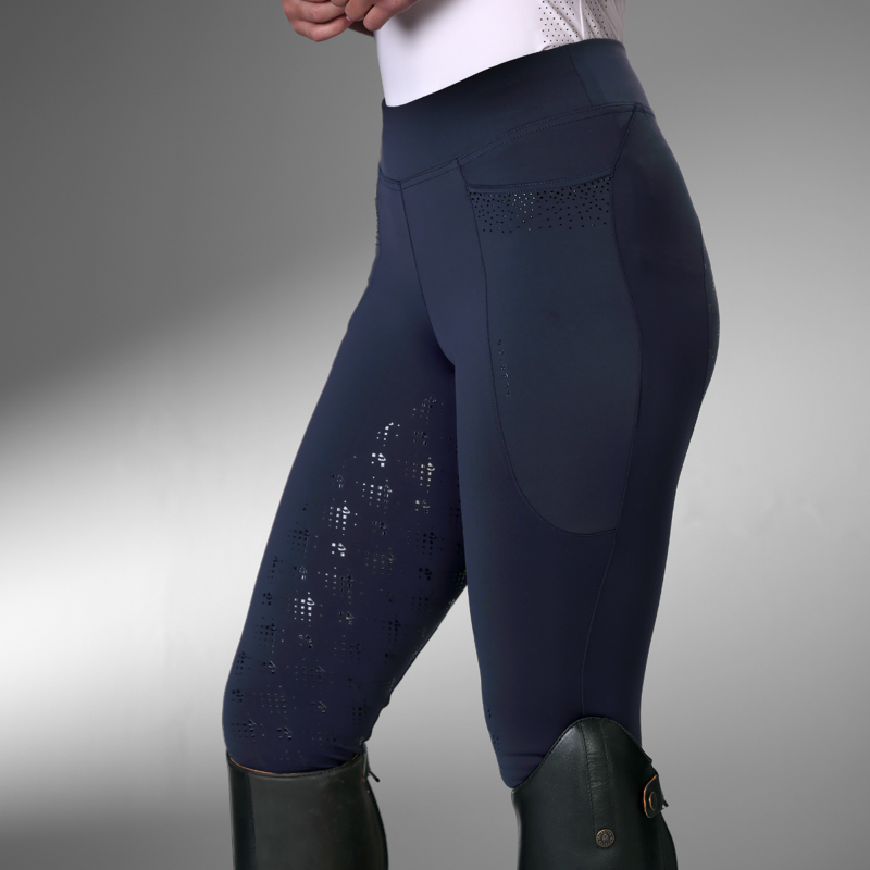 Aubrion Optima GX Riding Tights - Navy-3