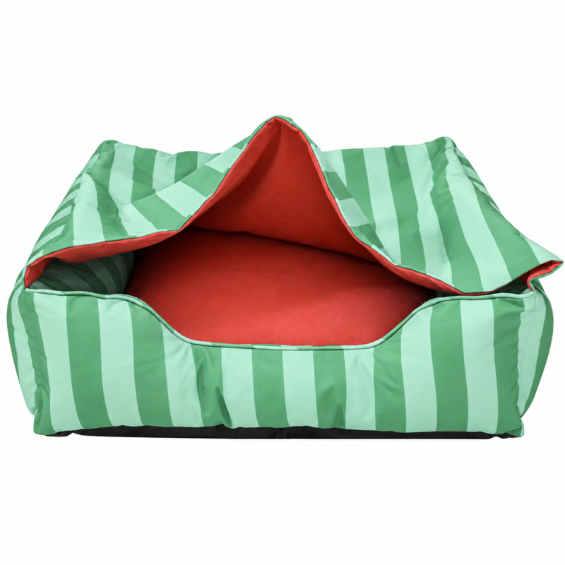 Rosewood Burrow Box Bed - Green/Pink