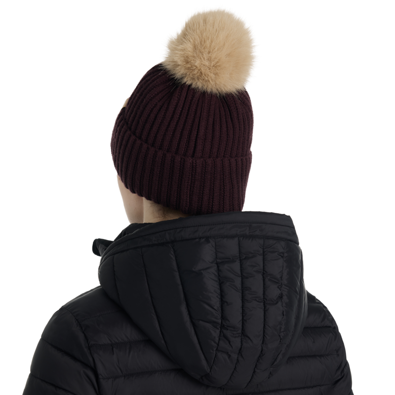 LeMieux Clara Rib Beanie - Damson-3