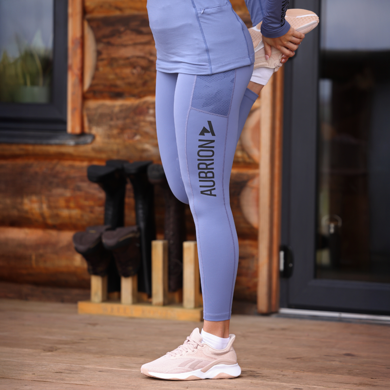 Aubrion React Non-Stop Riding Tights - Sky-9