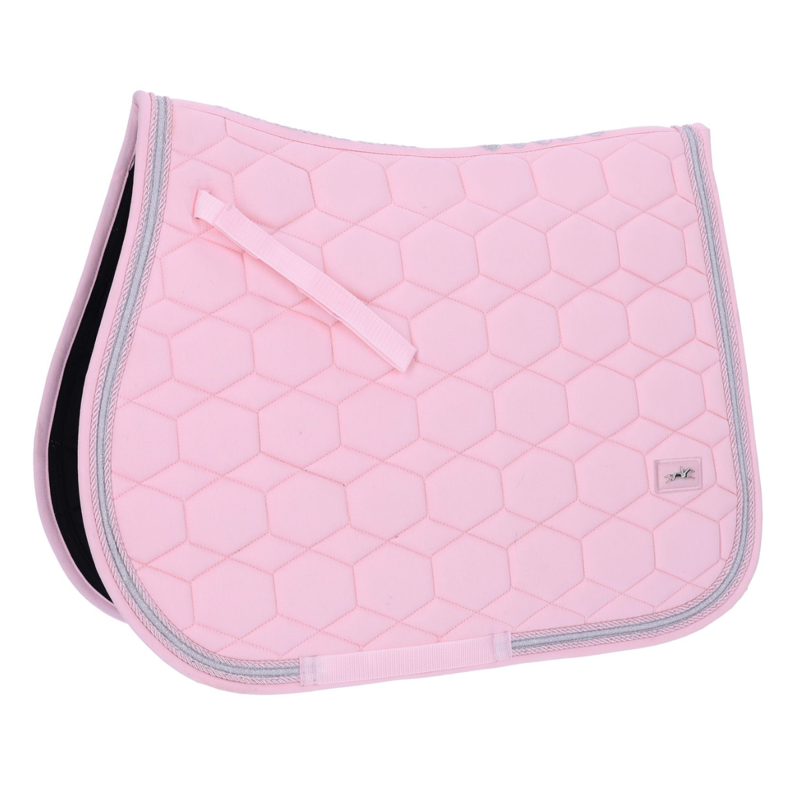 Schockemohle SP High Density S Style Saddle Pad - Full - Pale Pink