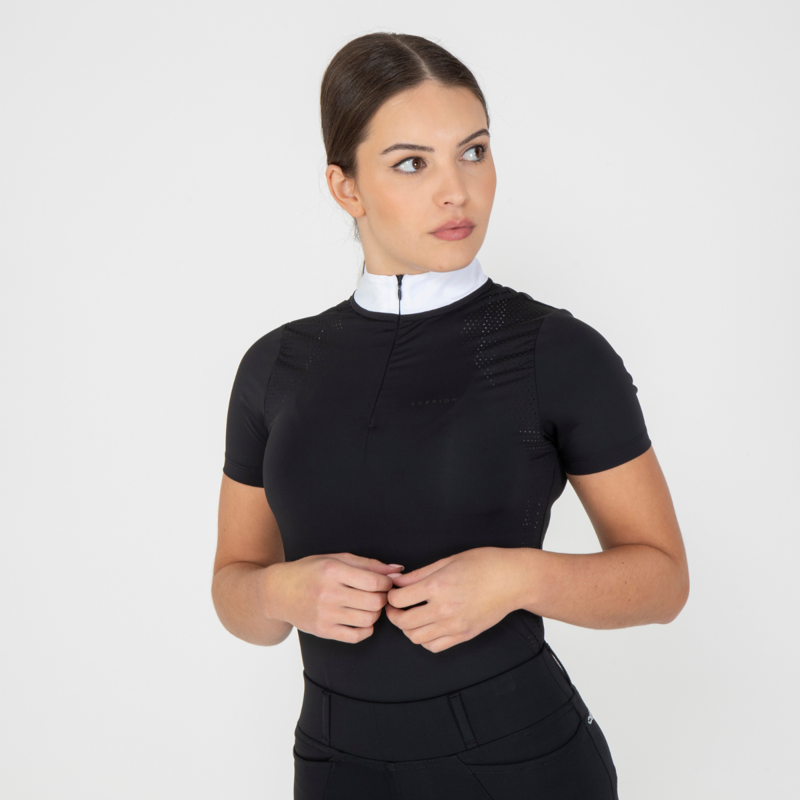 Aubrion Optima QX Show Shirt - Black-3