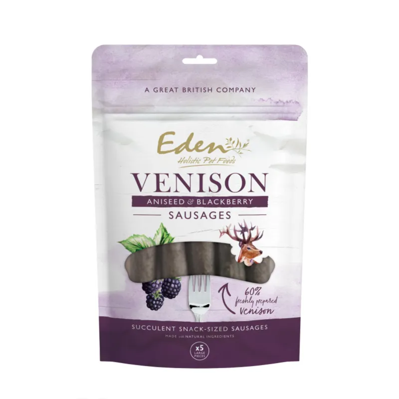 Eden Venison Aniseed And Blackberry Sausages - 5 Pack