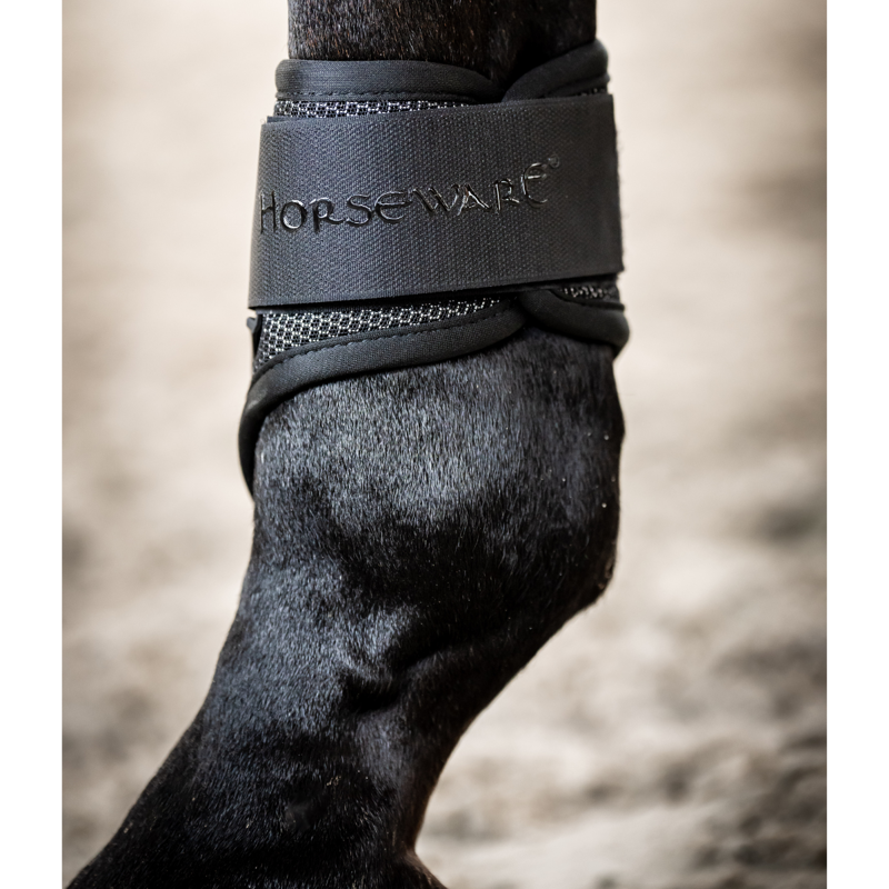 Horseware Pro Bamboo Fetlock Boots -Black/Black-2