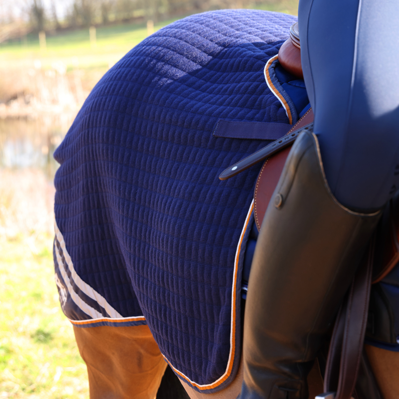 Shires Tempest Tech Cooler Quarter Sheet - Navy-2