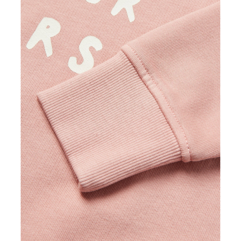 Joules Girls' Sundaze Crew Neck Slogan Sweatshirt - Pink-4