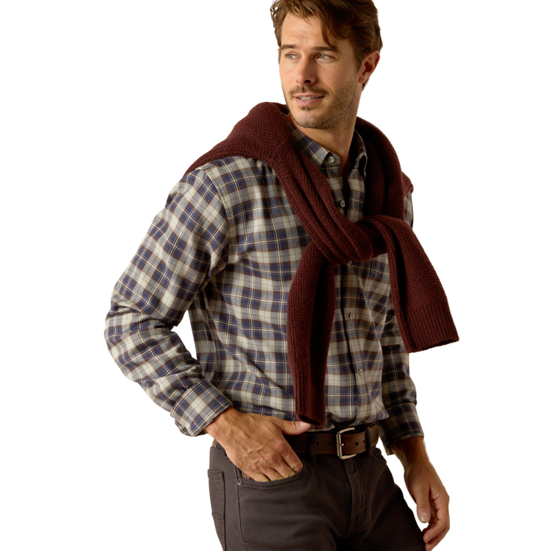 Ariat Men's Simmental Shirt - Horizon Plaid-4
