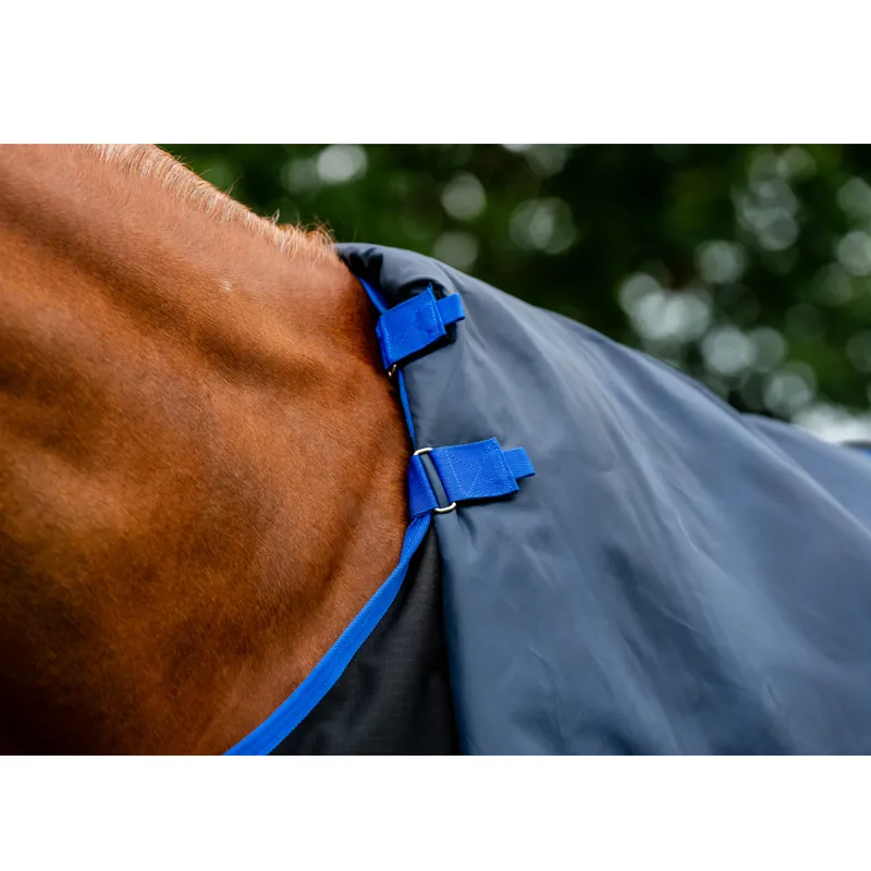 Horseware Amigo Ripstop 900 Plus 200g Turnout Rug - Black/Classic Blue-6