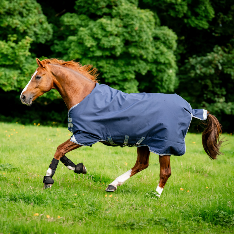 Horseware Rhino Original Turnout Lite 0g - Navy/Titanium Grey/Classic Blue-5