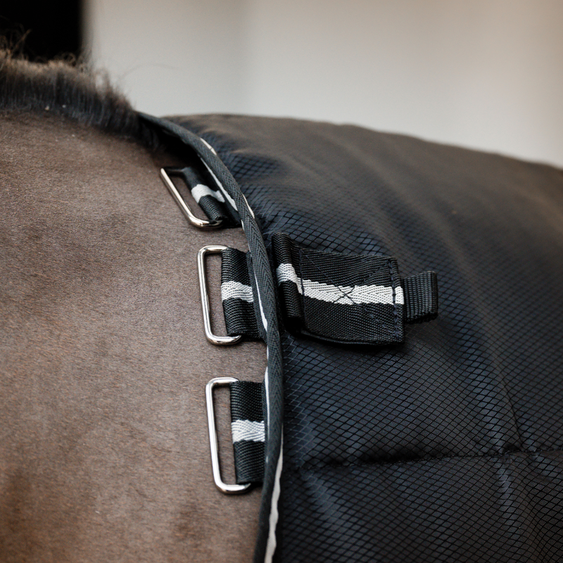 Horseware Easy-Layer 400g Heavy Stable Plus Rug - Black/Black Silver-3
