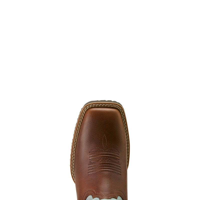 Ariat Women's Hybrid Ranchwork Western Boot - Peanut-4