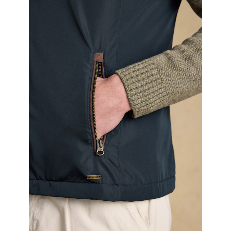 Joules Men's Farnham Padded Fleece Lined Gilet - Navy-6