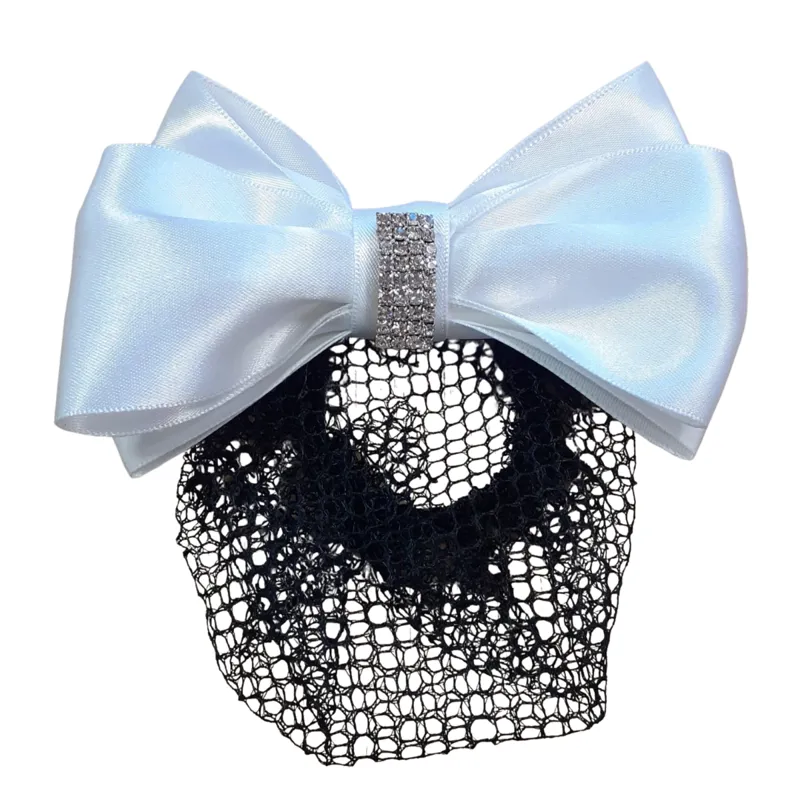 ShowQuest Hairbow and Bun Net - Grace White