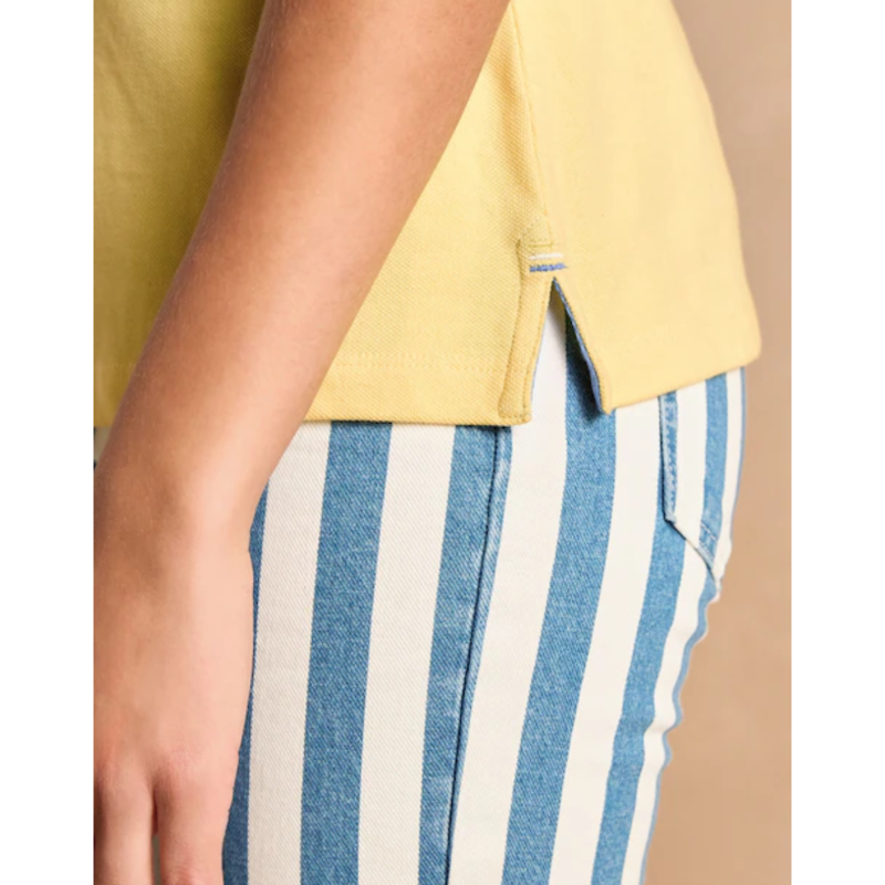 Joules Ladies Woody Polo Shirt - Yellow-3