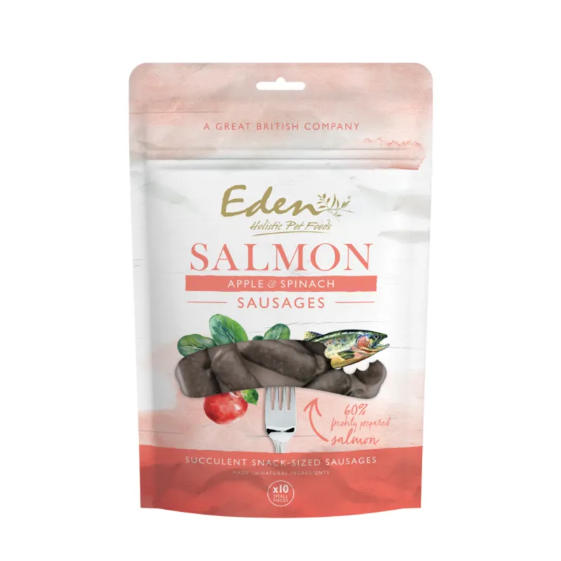 Eden Salmon Apple And Spinach Sausages - 10 Pack