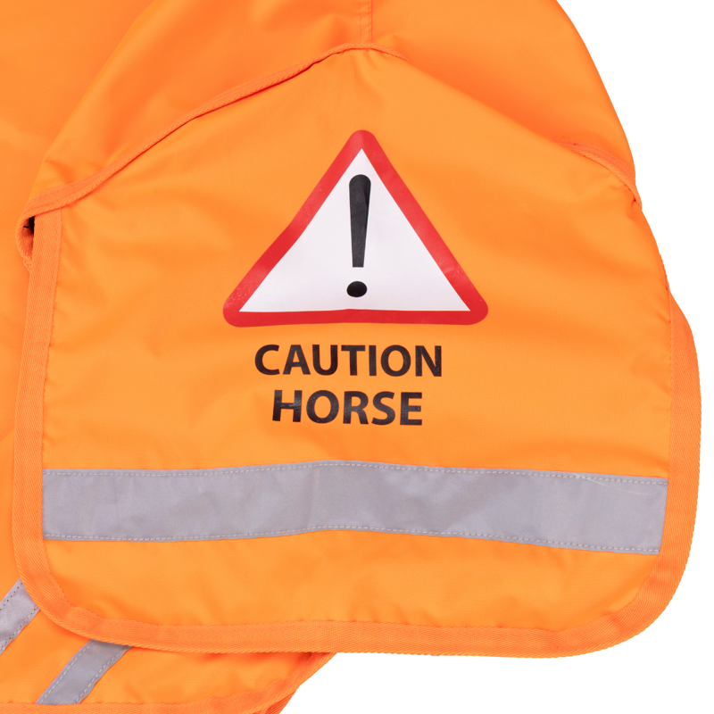 Shires Equi-Flector Waterproof Quarter Sheet - Orange-3