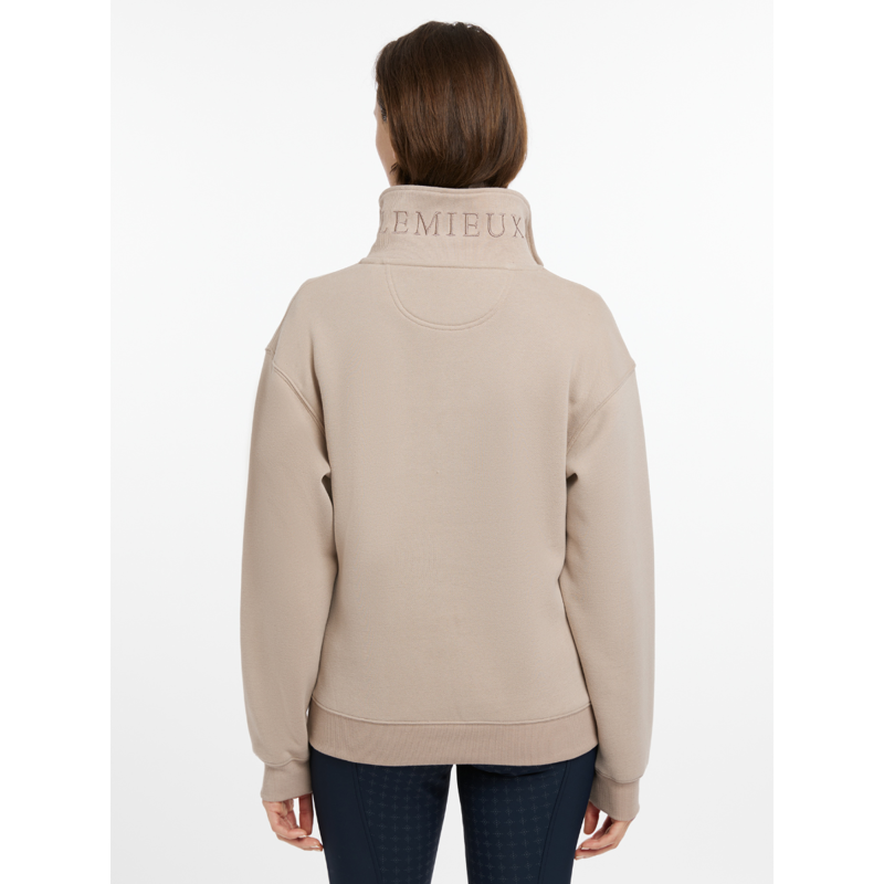 LeMieux Ladies Keira Quarter Neck Sweat - Almond-1
