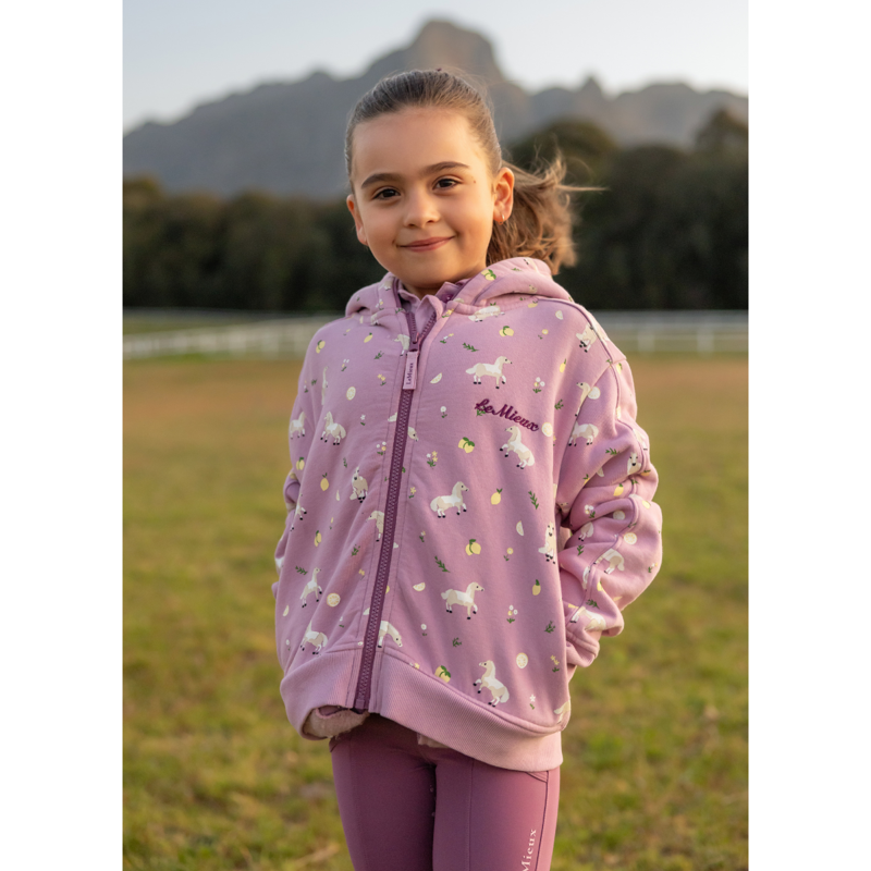 LeMieux Mini Charlie Zip Through Hoodie - Fondant-3