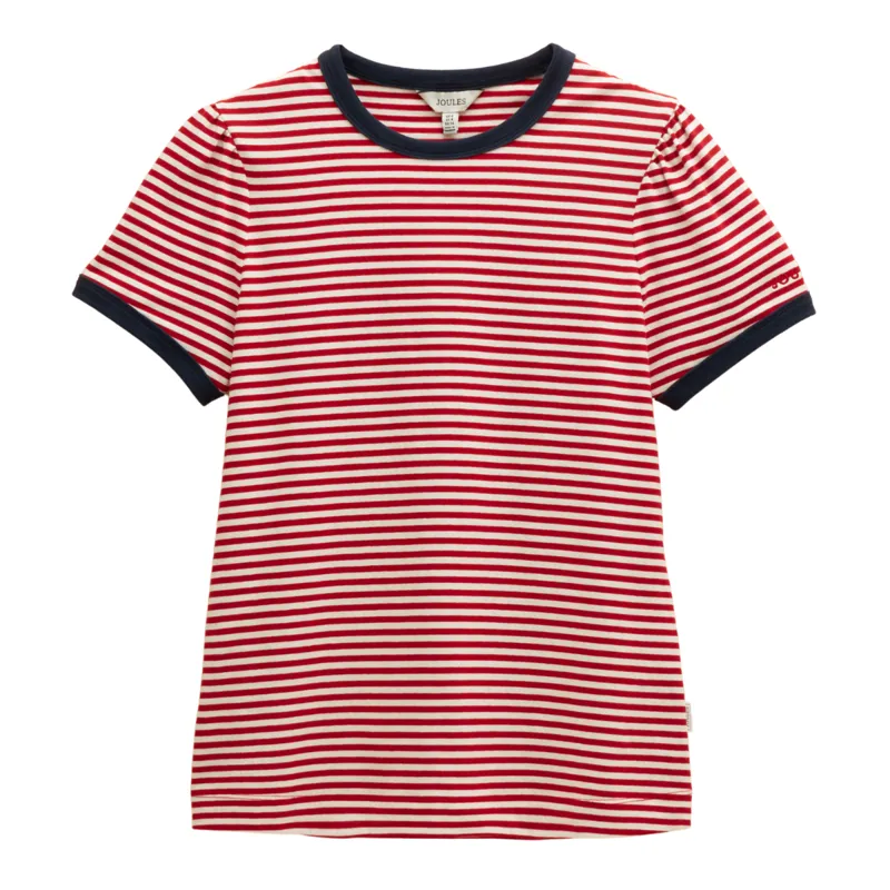 Joules Ladies Erin T-Shirt - Red Stripe