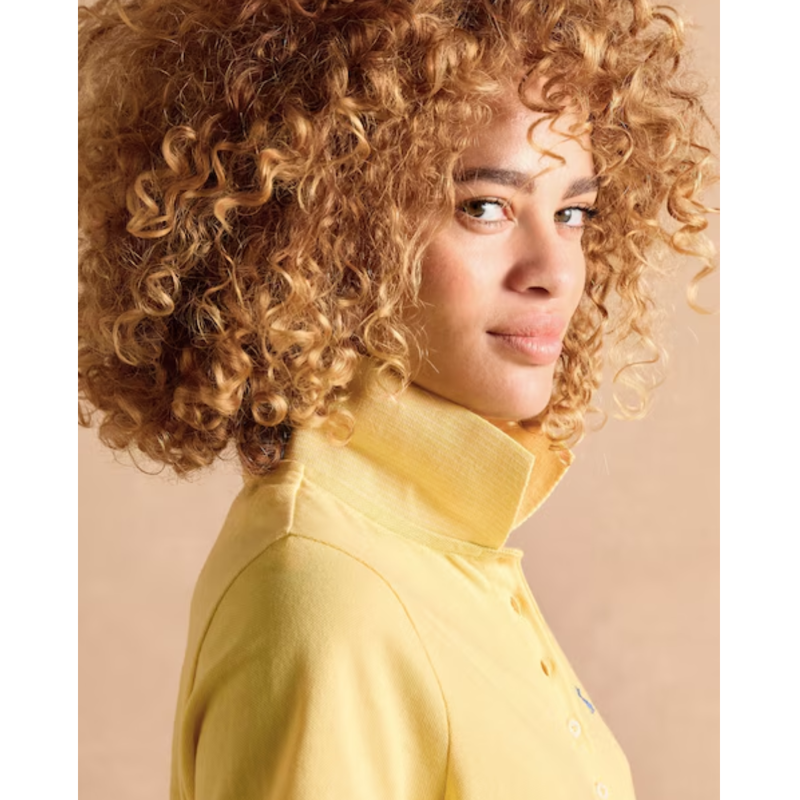 Joules Ladies Woody Polo Shirt - Yellow-5