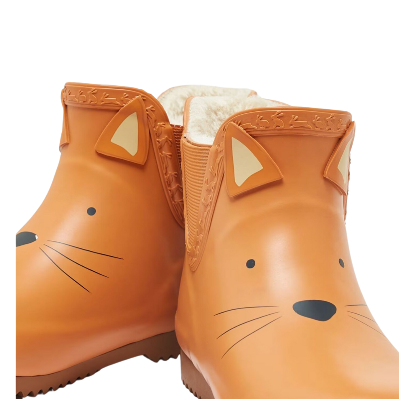 Joules Kids' Raindance Character Ankle Wellies - Fox-5