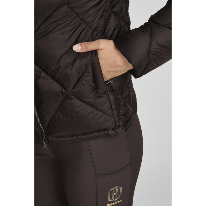 Eskadron Quilted Jacket Fanatics AW25 - Black Truffle-3