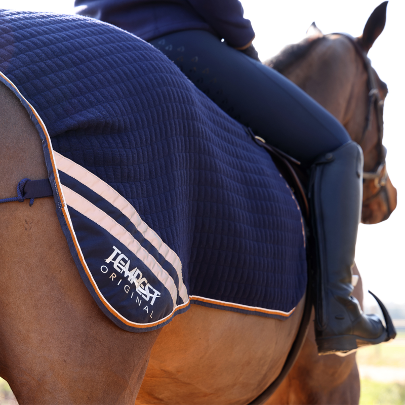 Shires Tempest Tech Cooler Quarter Sheet - Navy-4