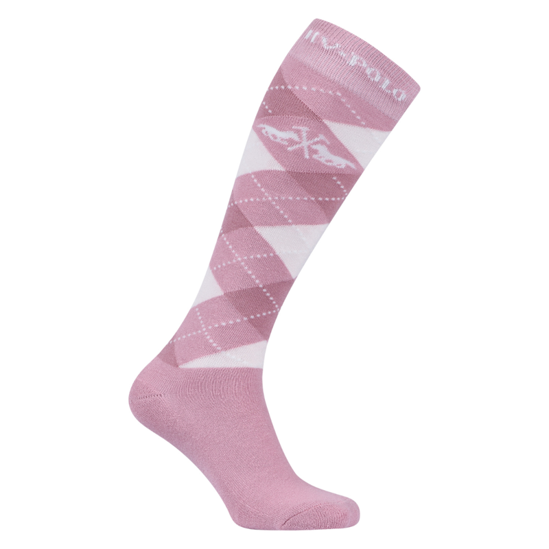 HV Polo Ladies Argyle Socks - Pretty Pink