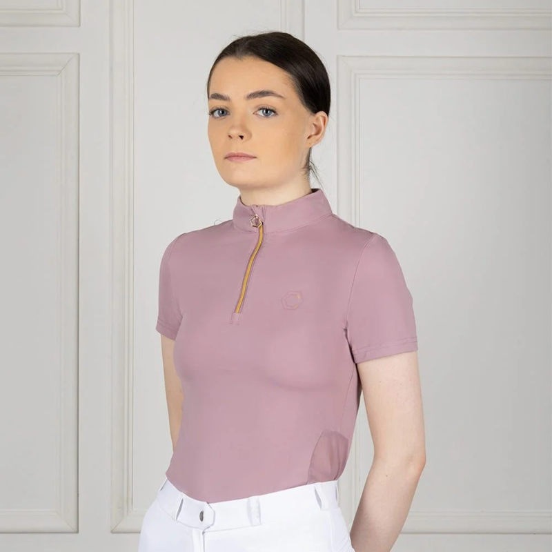 Coldstream Coldingham Short Sleeve Base Layer - Mauve Blush
