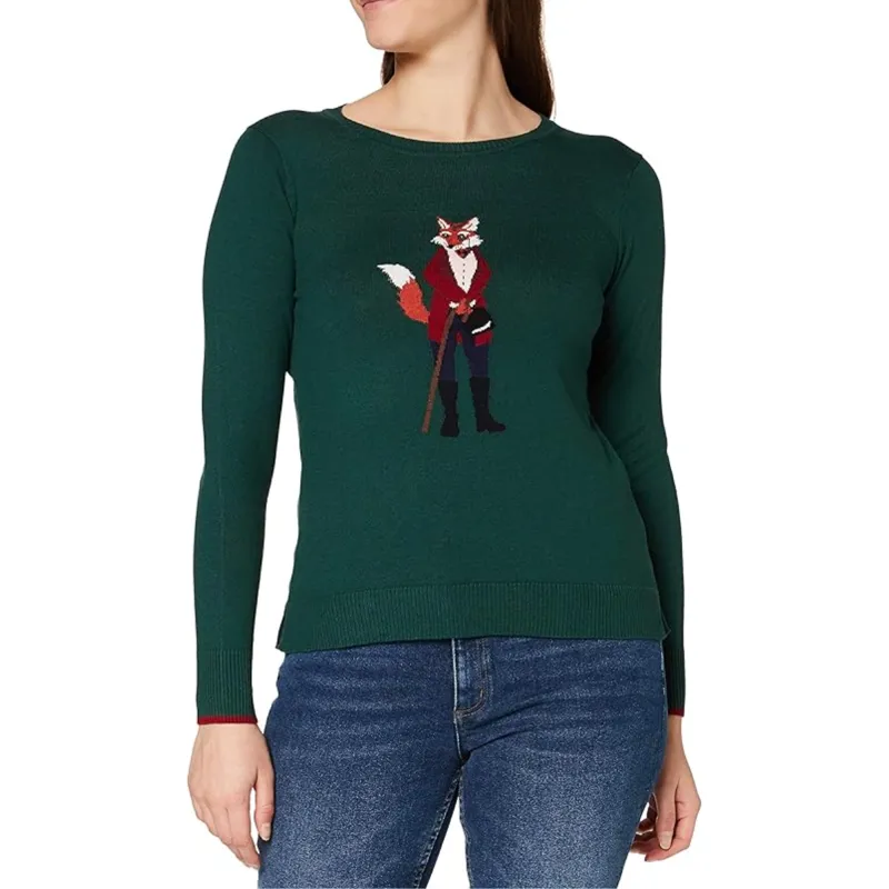 Joules Ladies Miranda Jumper - Green Fox