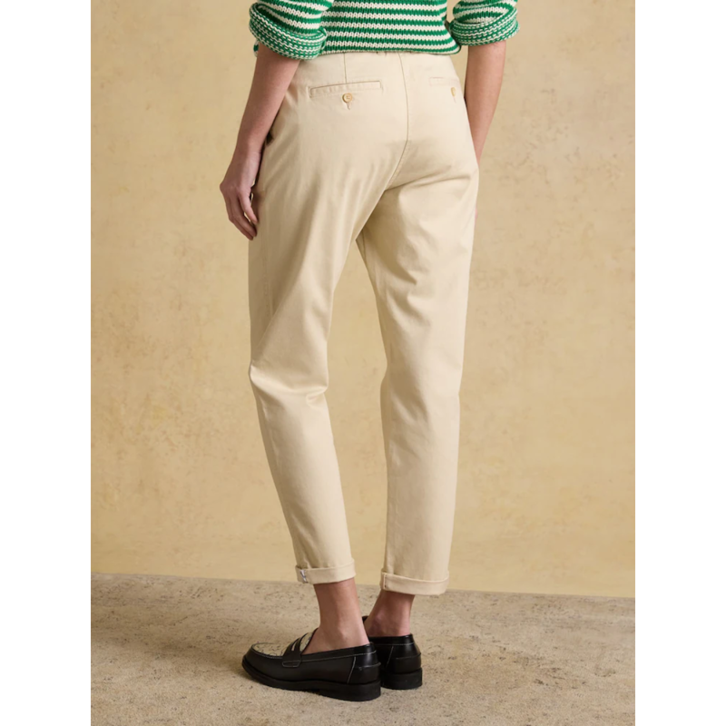 Joules Ladies Straight Leg Chino Trousers - Sand-2