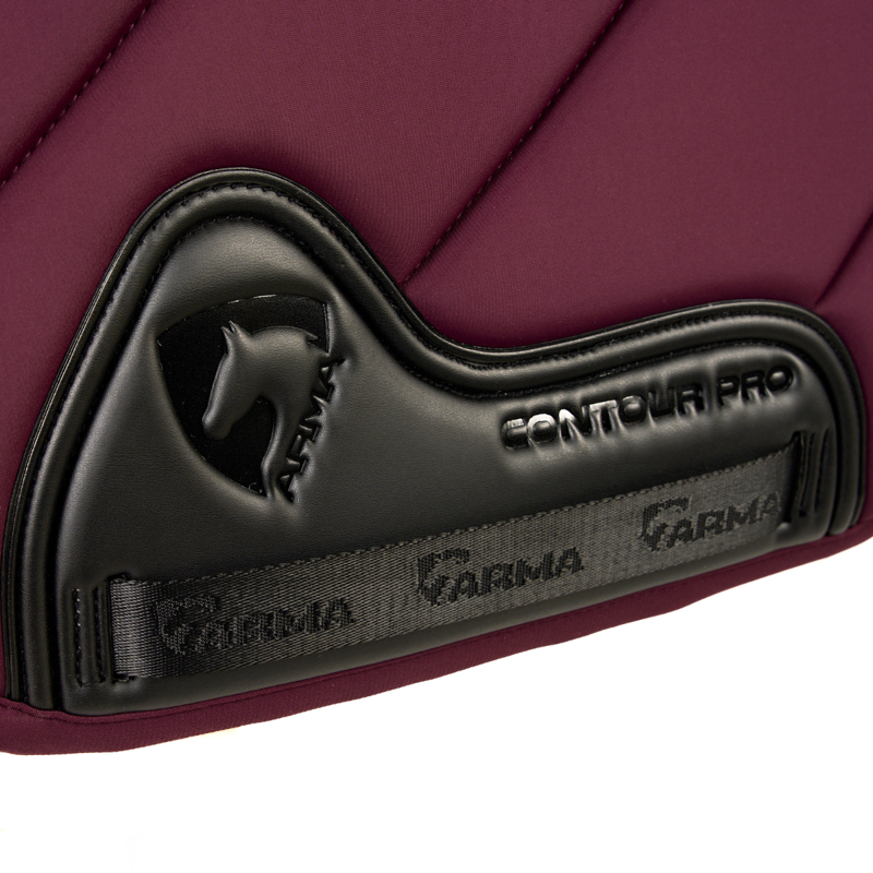 Shires Arma Eltar Euro Cut Saddlecloth - Black Cherry-1