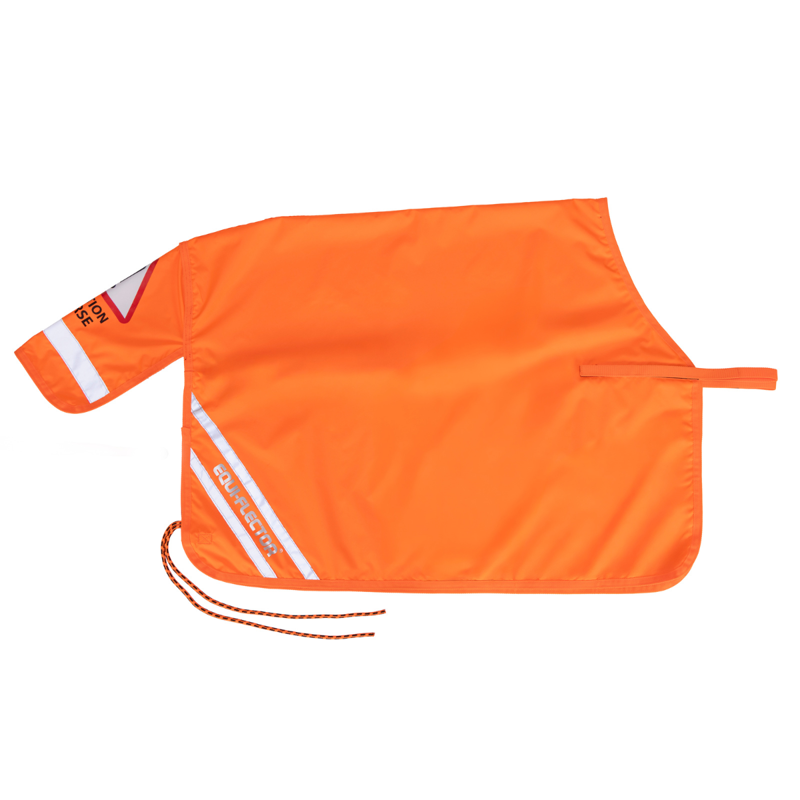 Shires Equi-Flector Waterproof Quarter Sheet - Orange-1