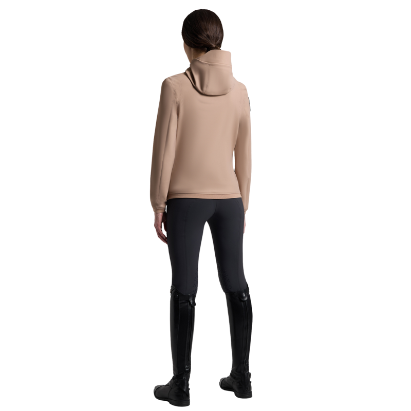 Cavalleria Toscana Women's Perforated Jersey Softshell Jacket - Sand-1