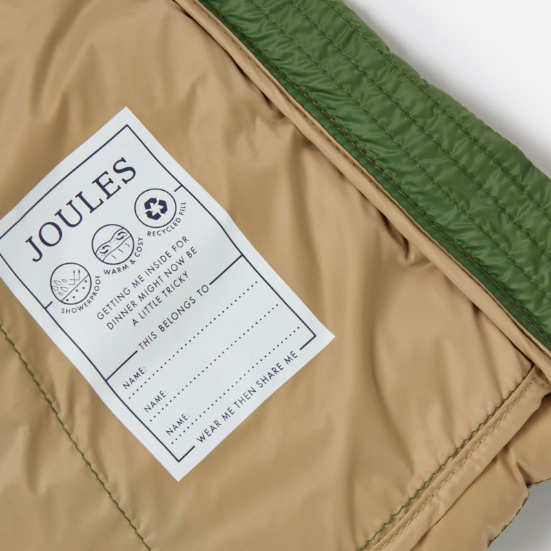 Joules Boys' Cairn Showerproof Padded Jacket - Green-4