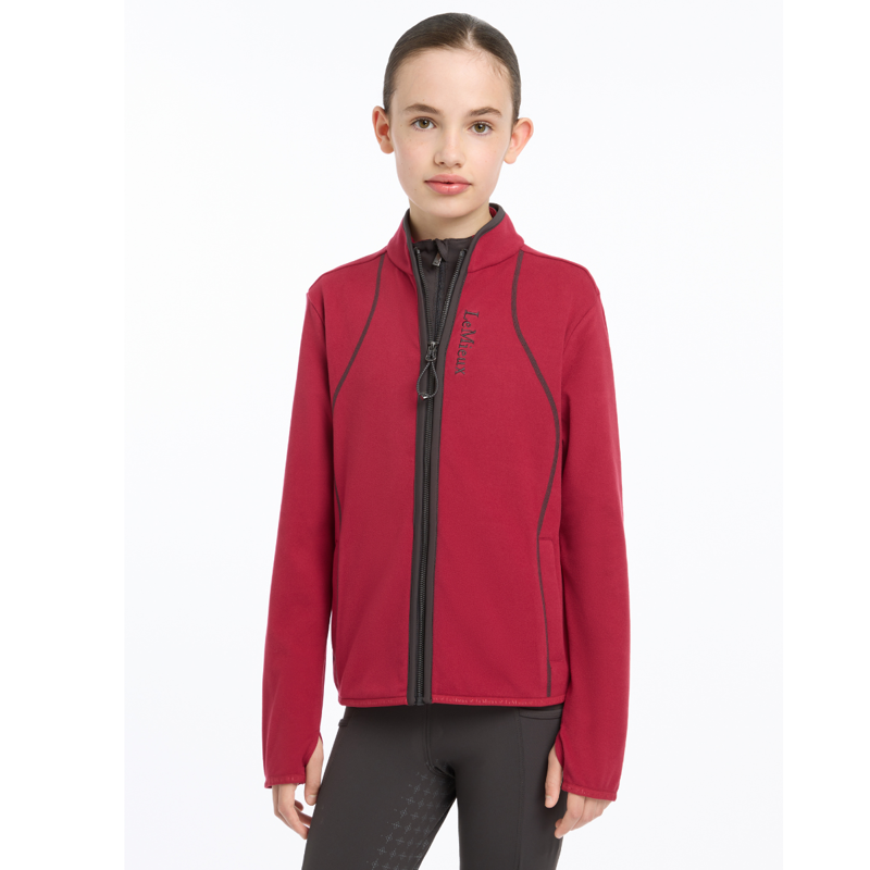 LeMieux Young Rider Felicity Fleece Zip Through - Ember-3